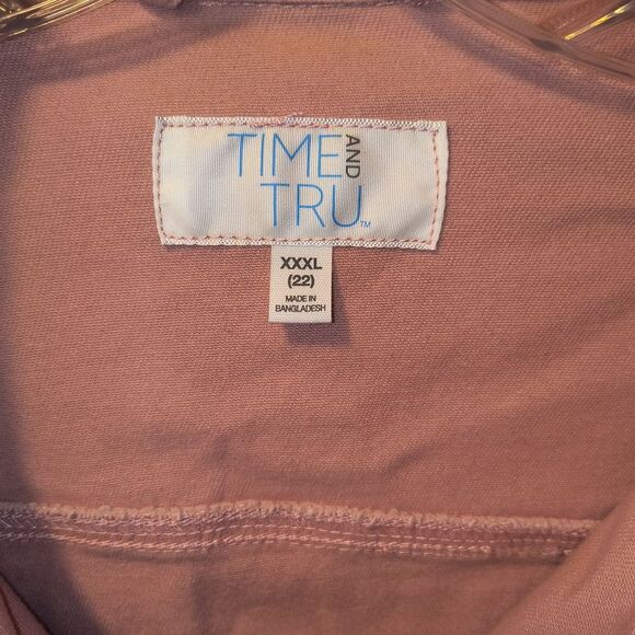 Time And Tru Women's Pink Denim Jacket - Picture 5 of 6